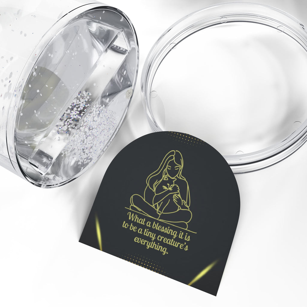 Whimsical Tiny Creature Glitter Snow Globe