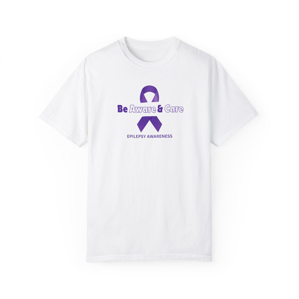 Be Aware Unisex Garment - Dyed T - shirt - T - Shirt - Epileptic Al’s Shop