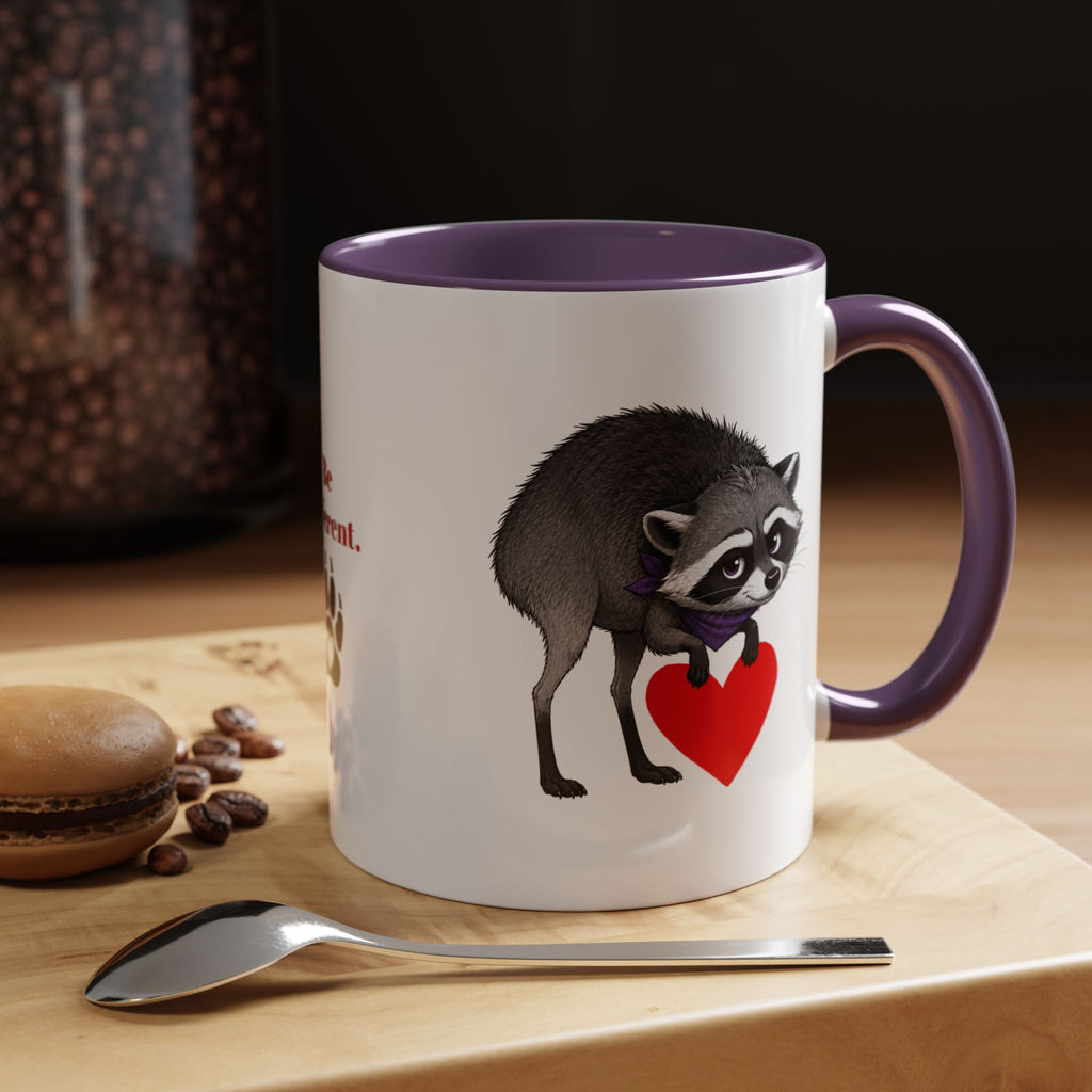 Jimothy “Be Different” Raccoon Mug