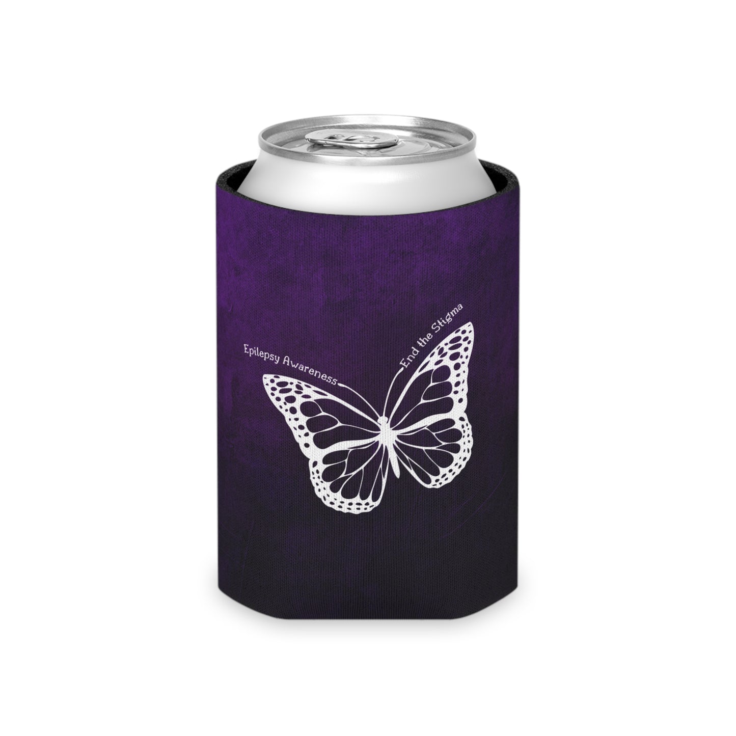 Epilepsy Awareness Butterfly Can Cooler - Support and Celebrate