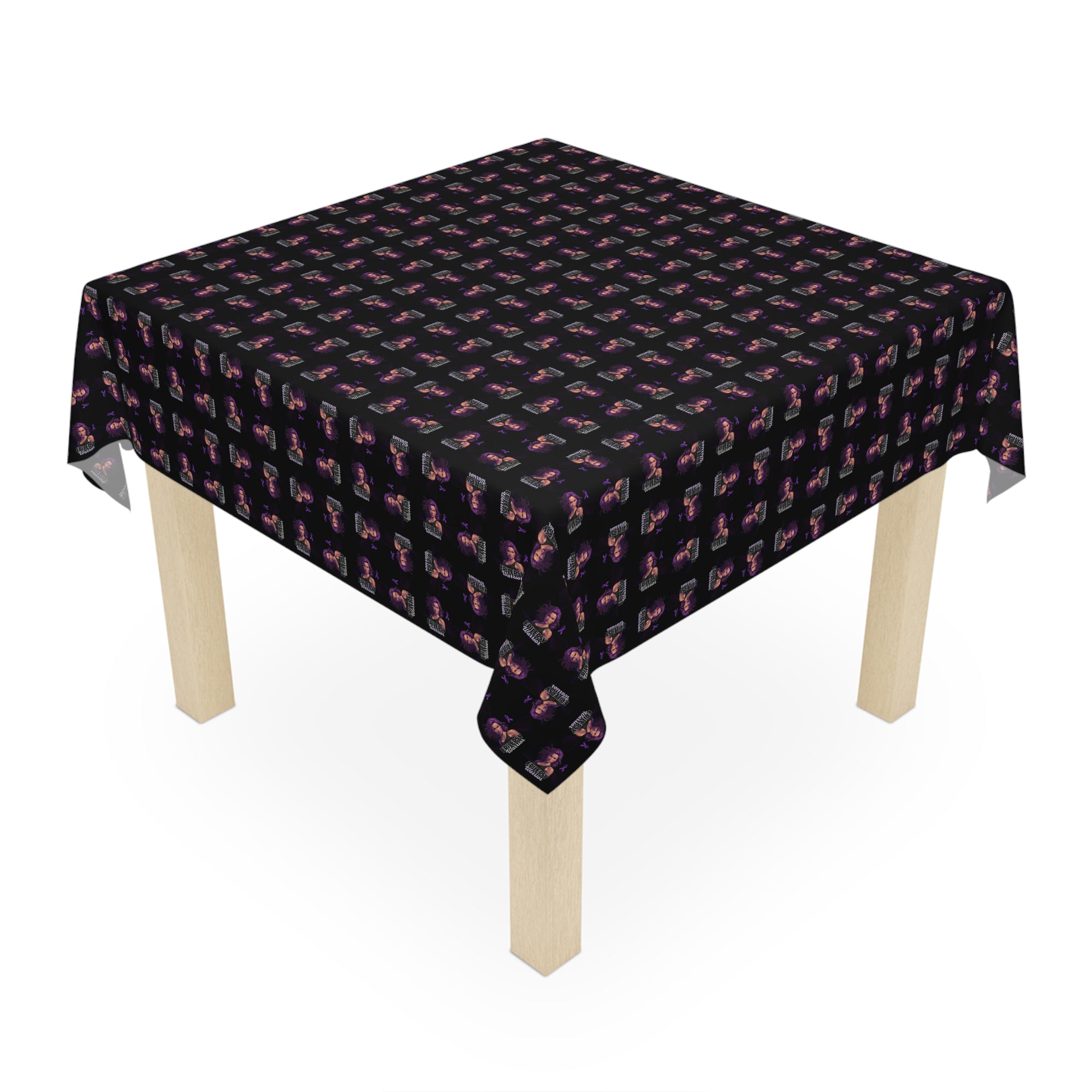 Epilepsy Warrior Woman Print Tablecloth for Dining