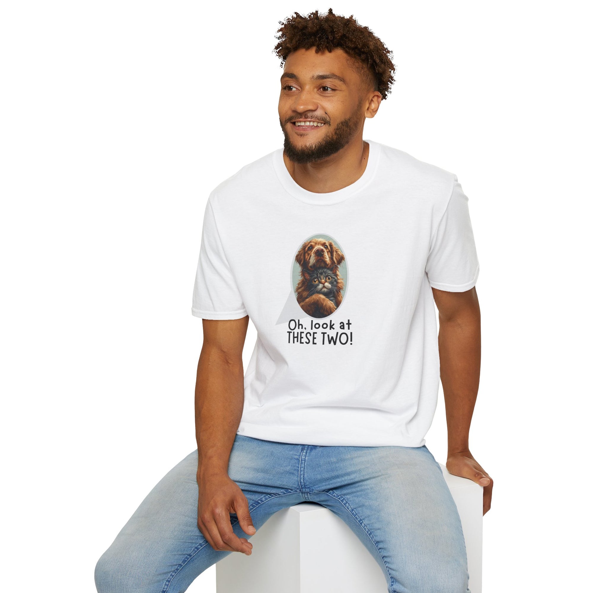 Oh Look at These Two! Unisex Softstyle T-Shirt