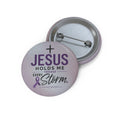 Jesus Holds Me Through Every Storm Epilepsy Awareness Pinback Button