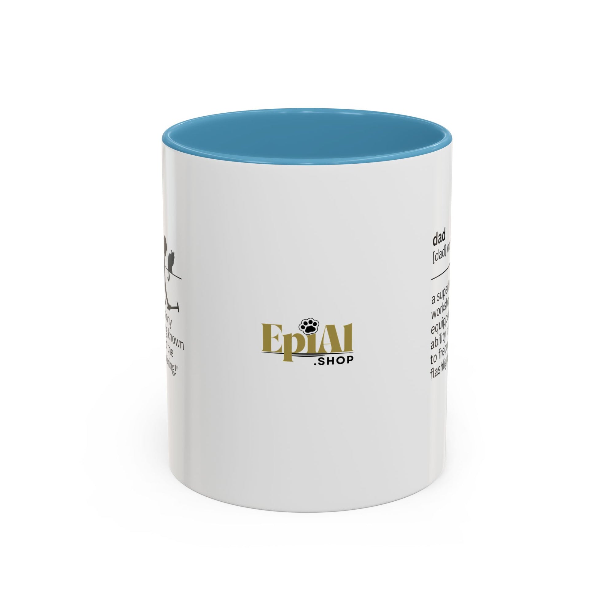 Dad Flashlight Accent Coffee Mug - Perfect Gift for Dads