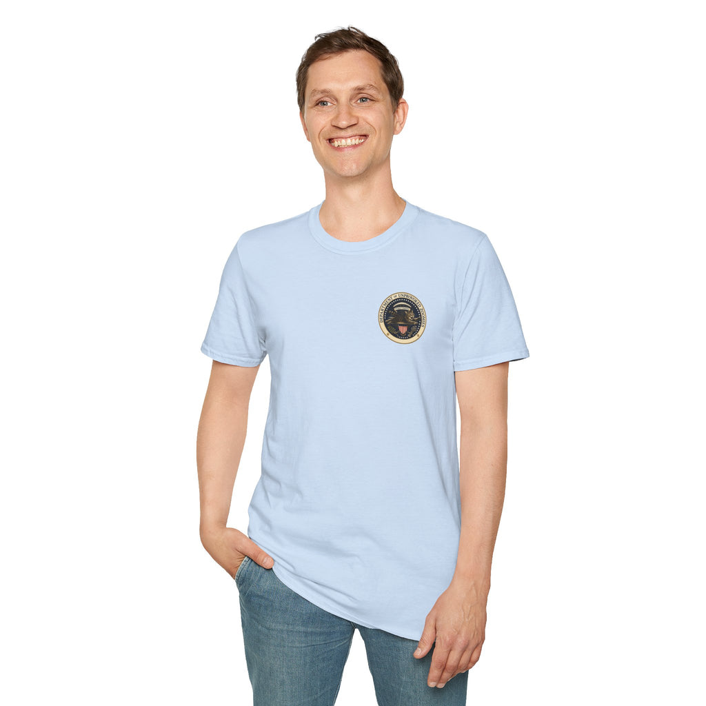 Department of Unprovoked Zoomies Cat T-Shirt | Faux Government Seal Tee