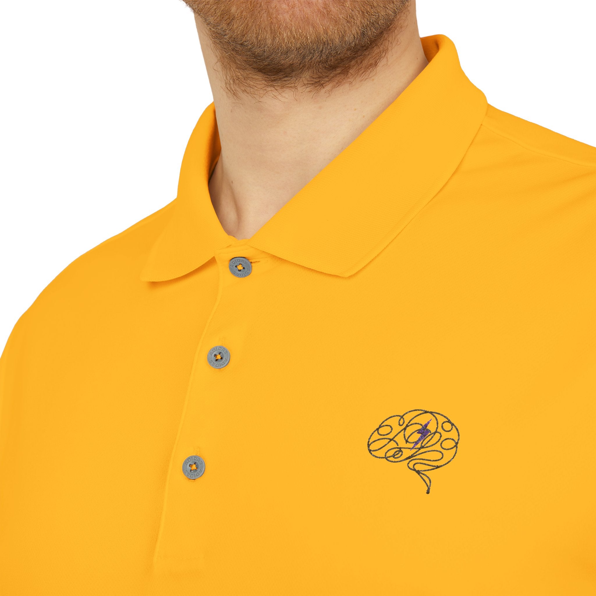 Brain Static Performance Polo | Epilepsy Awareness adidas® Polo