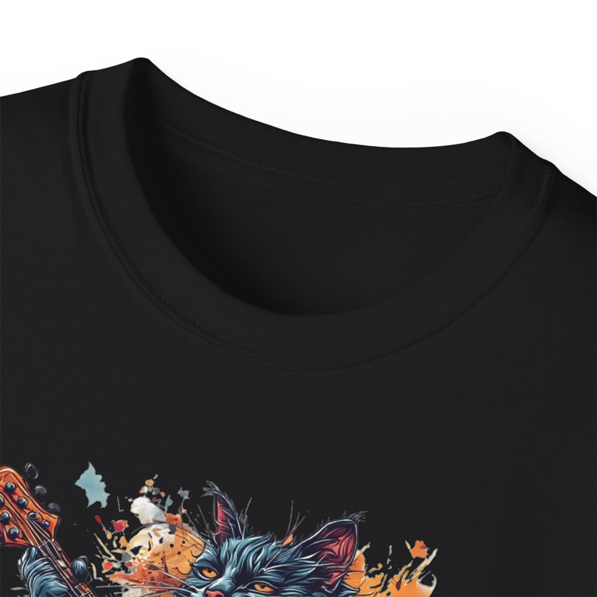 Rock On Cat Unisex Music Tee