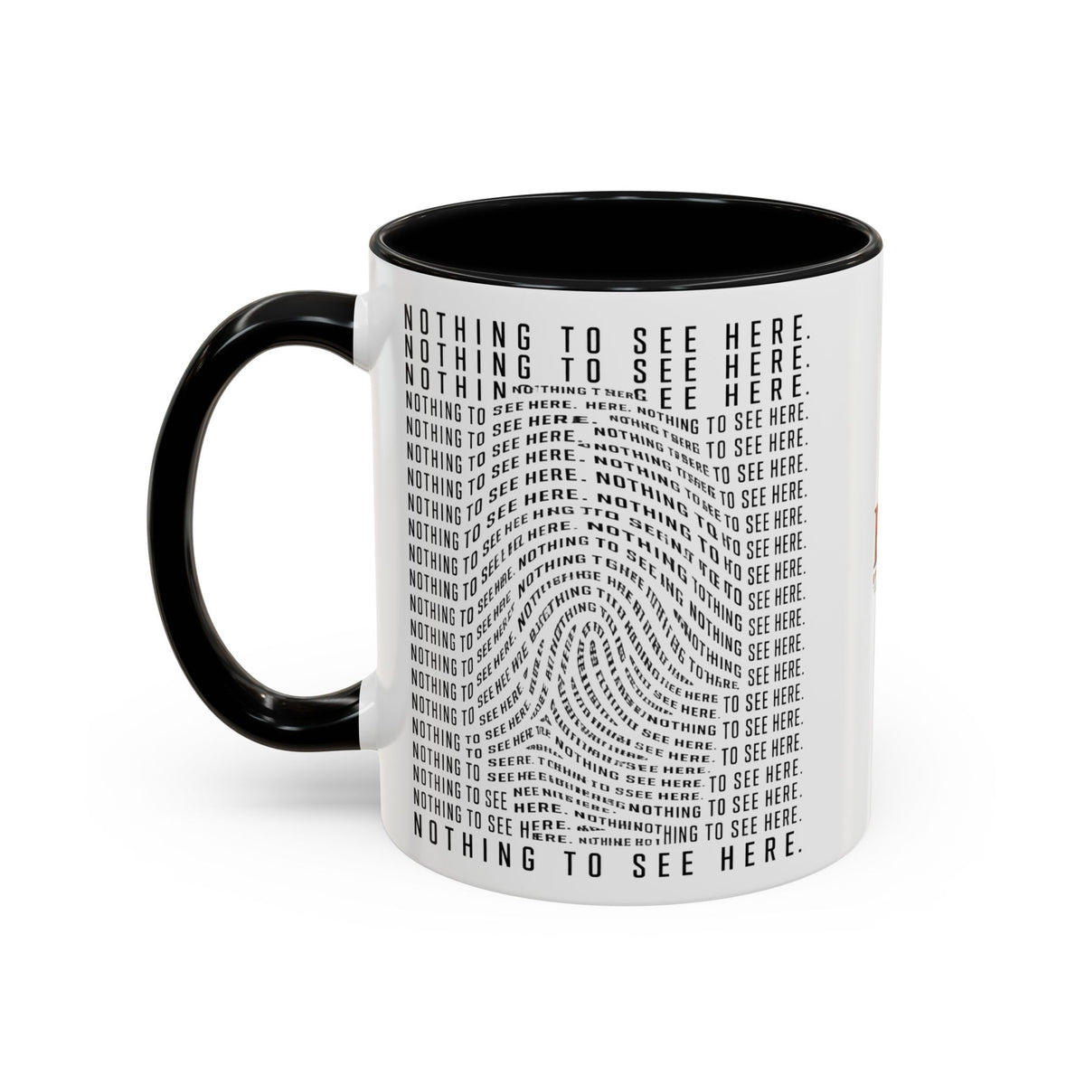 Nothing to See Here Mug | Hidden Fingerprint True Crime & Social Media Coffee Cup (11/15oz)