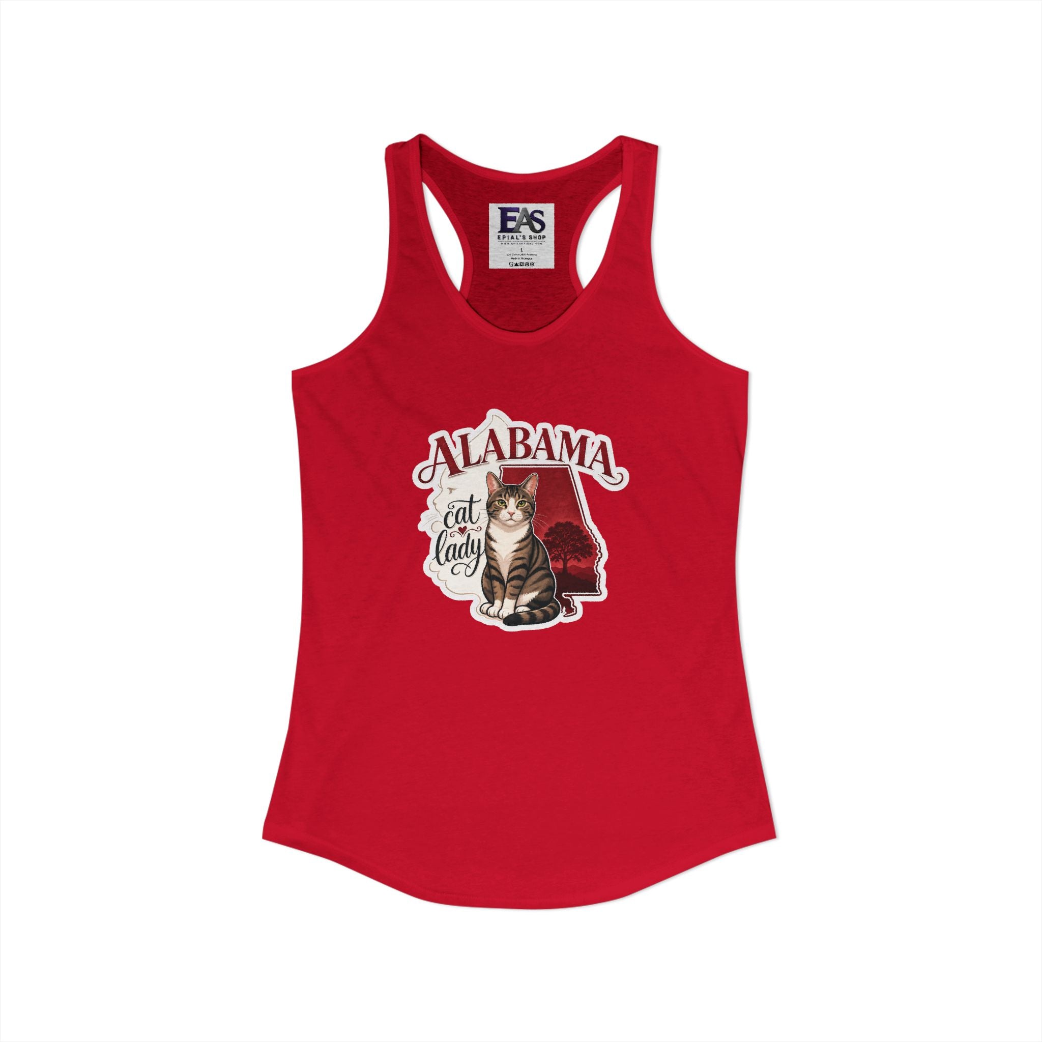 Alabama Cat Lady Women’s Racerback Tank Top