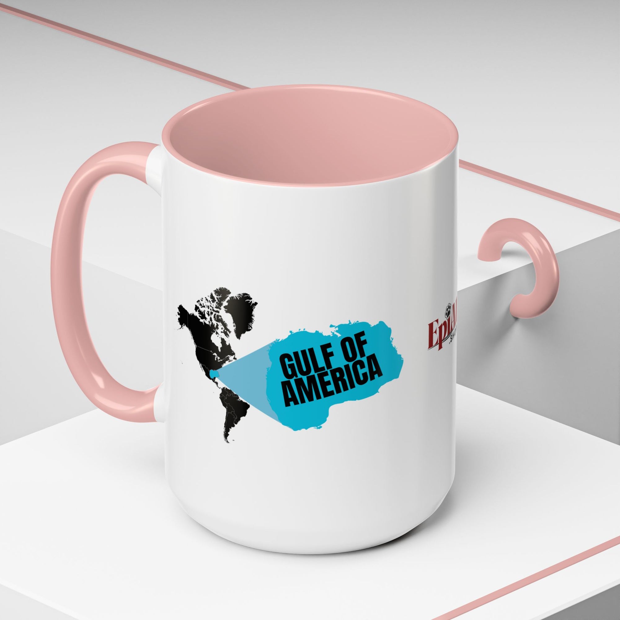 American Gulf Map Accent Coffee Mug