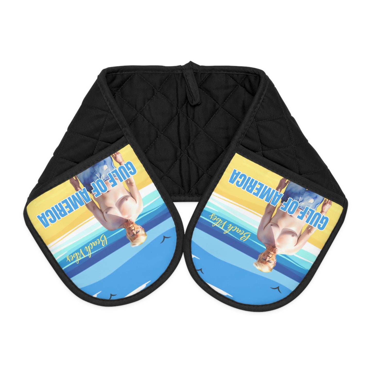 Funny Gulf of America BBQ Oven Mitts - Perfect for Grilling Lovers