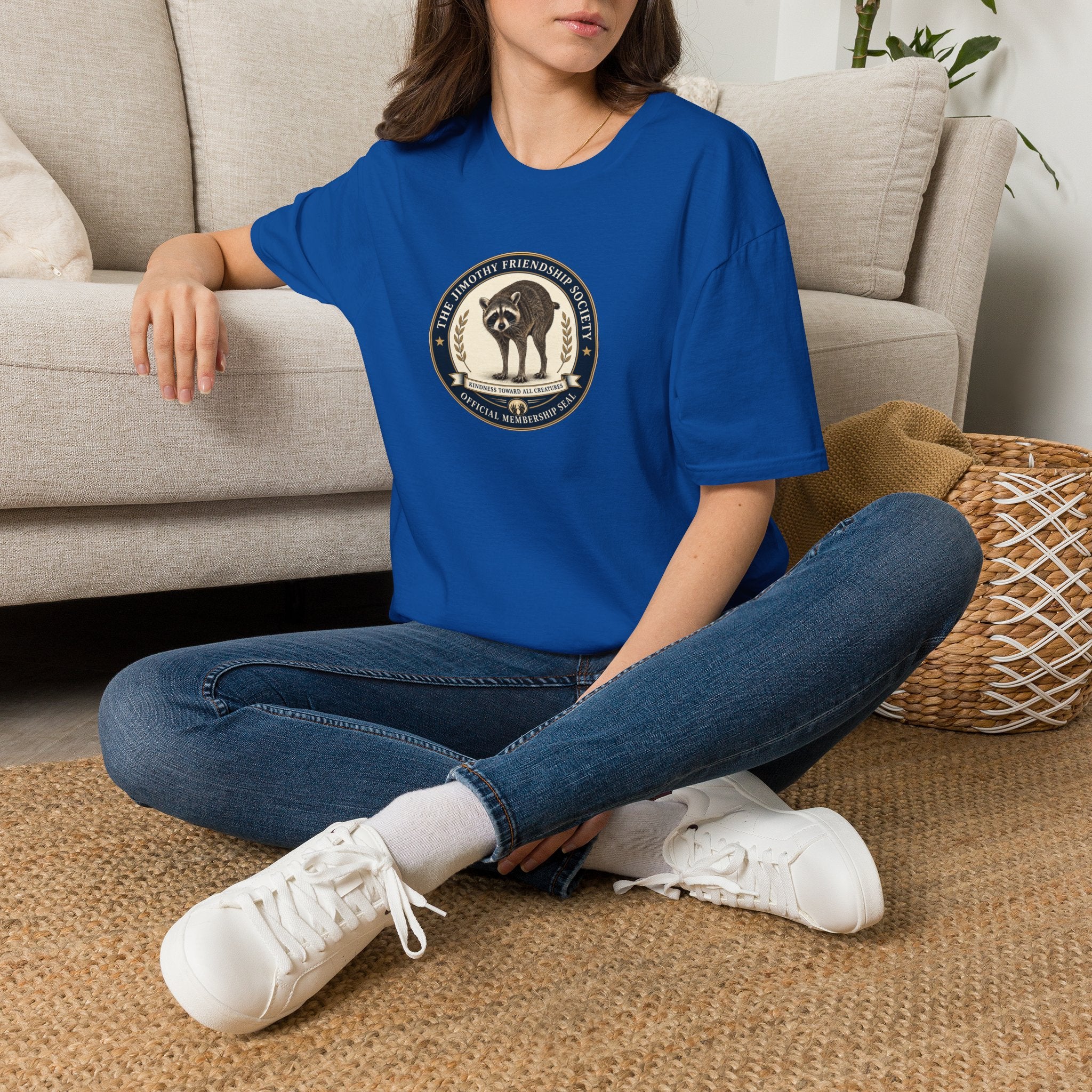 The Jimothy Friendship Society T-Shirt | Raccoon Membership Seal Tee