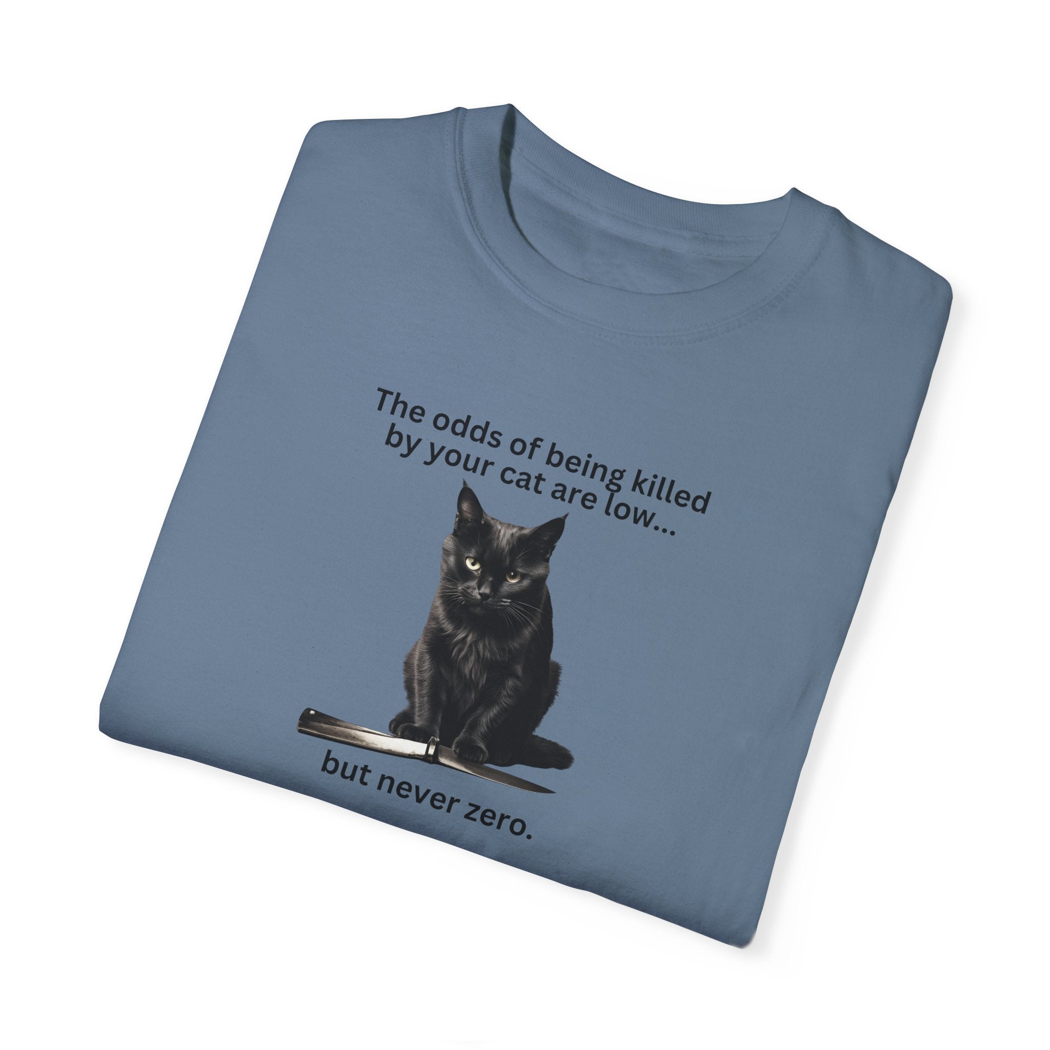 Photo depicting the ​Odds Unisex Garment-Dyed T-shirt from EpiAl's Shop.