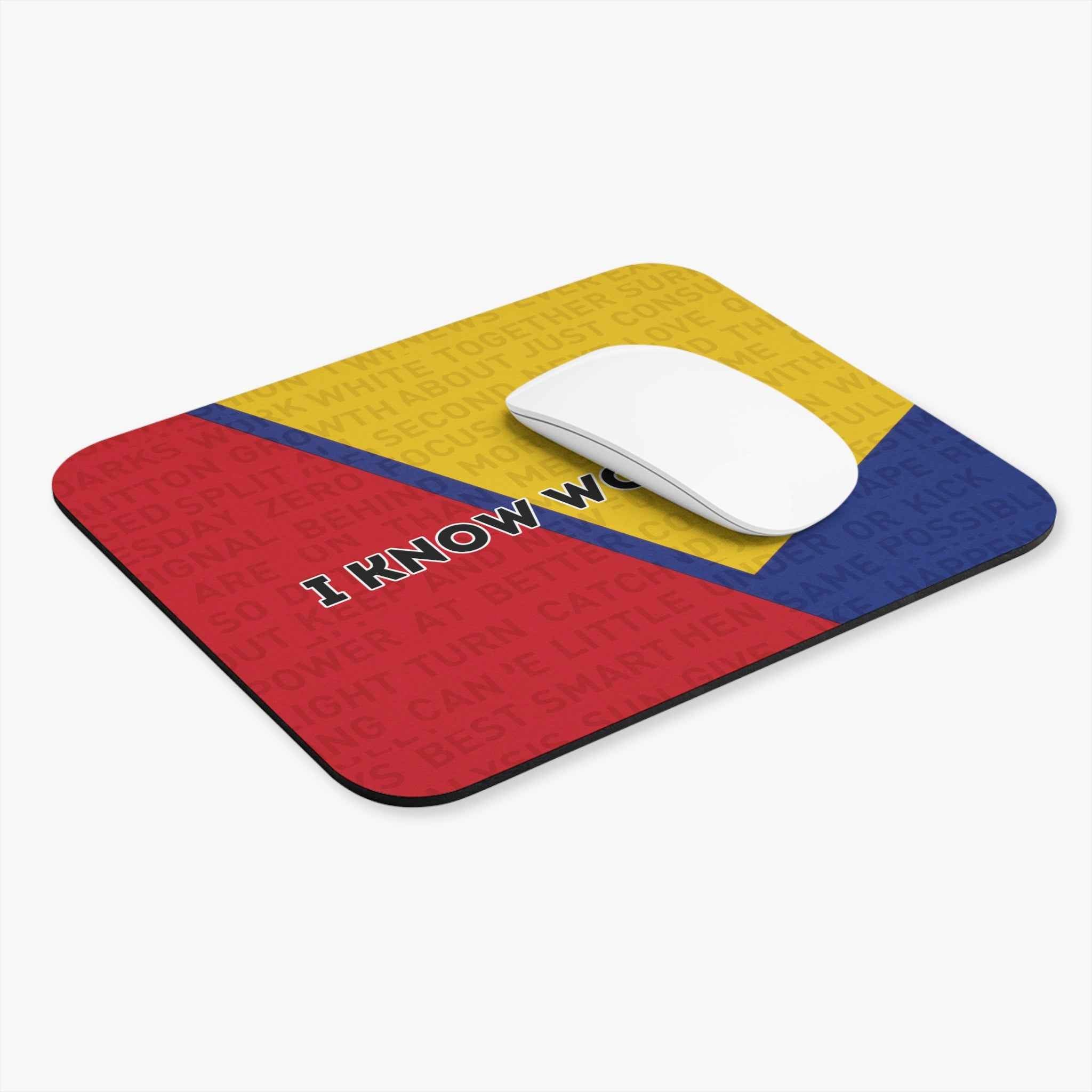 I Know Words Mouse Pad | Political Parody Desk Accessory