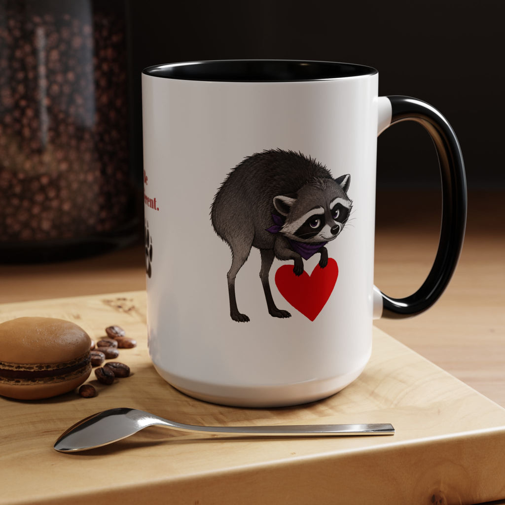 Jimothy “Be Different” Raccoon Mug