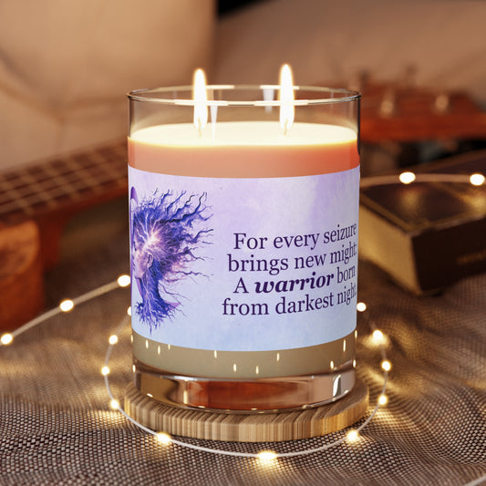 A Warrior is Born Scented Candle - Full Glass, 11oz