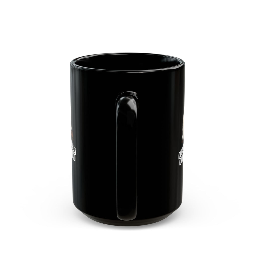 Constitutionally Concerned Black Ceramic Mug | Political Humor Coffee Cup | 11 oz & 15 oz