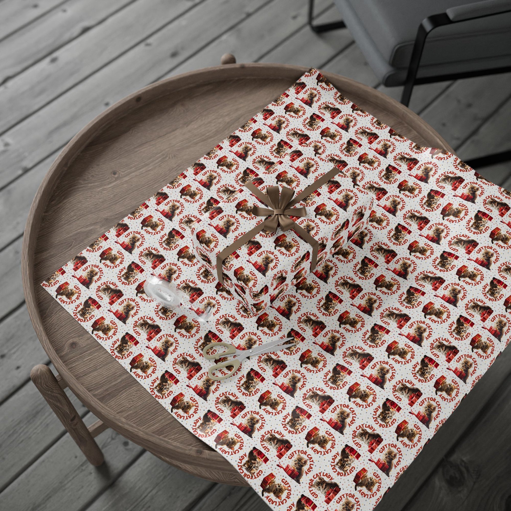 Cat Lady Wrapping Paper for Gifts