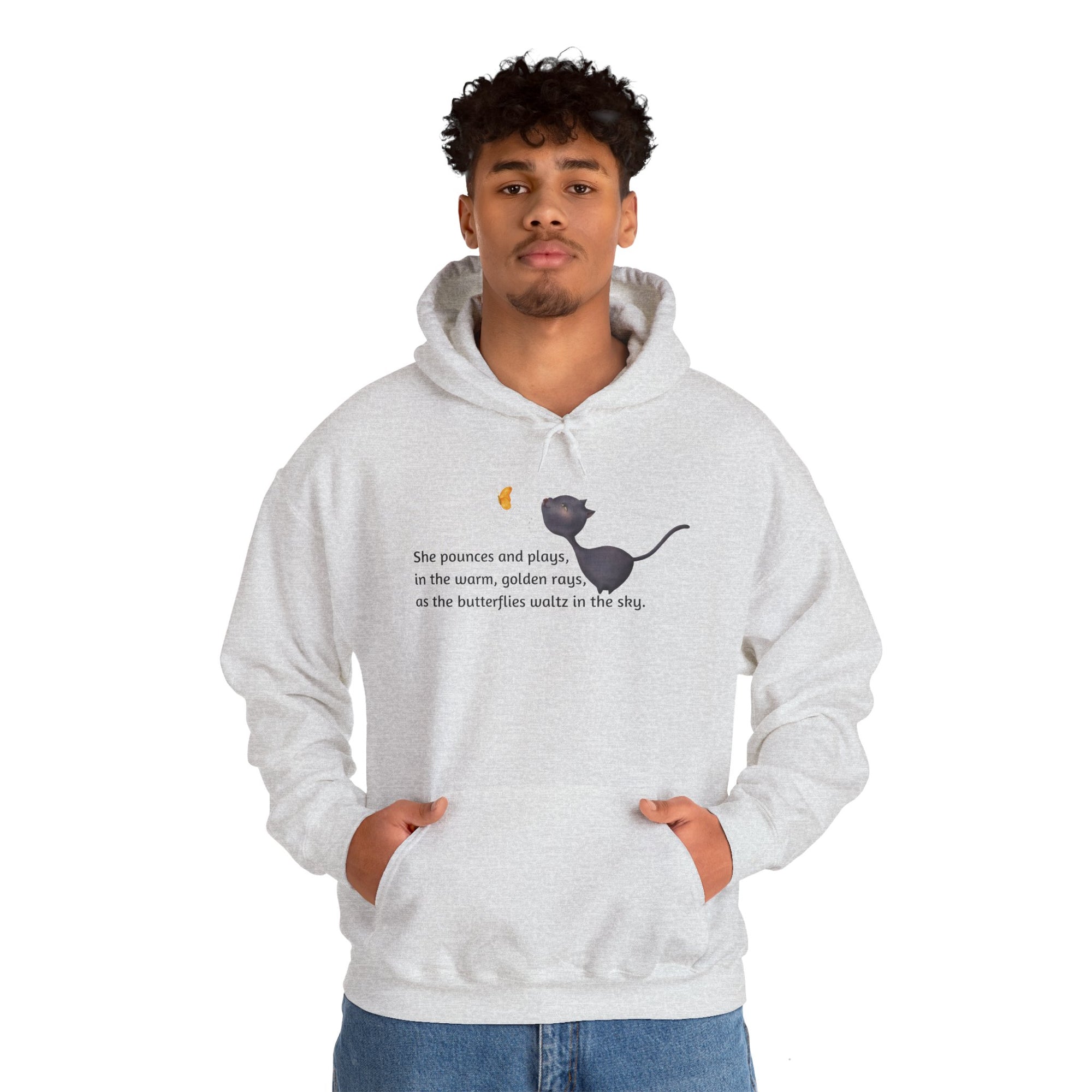 She Pounces & Plays Unisex Heavy Blend™ Hooded Sweatshirt