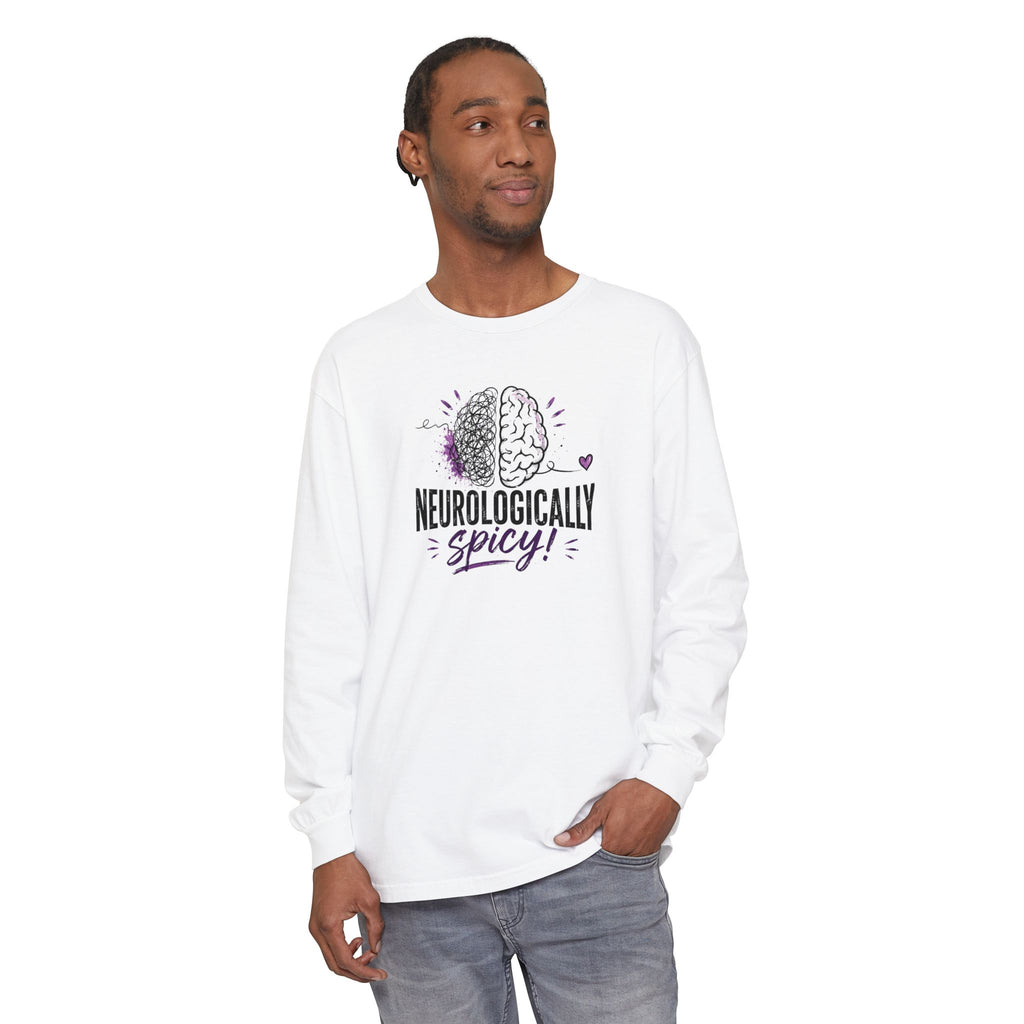 Neurologically Spicy Epilepsy Awareness Garment-Dyed Long Sleeve Shirt
