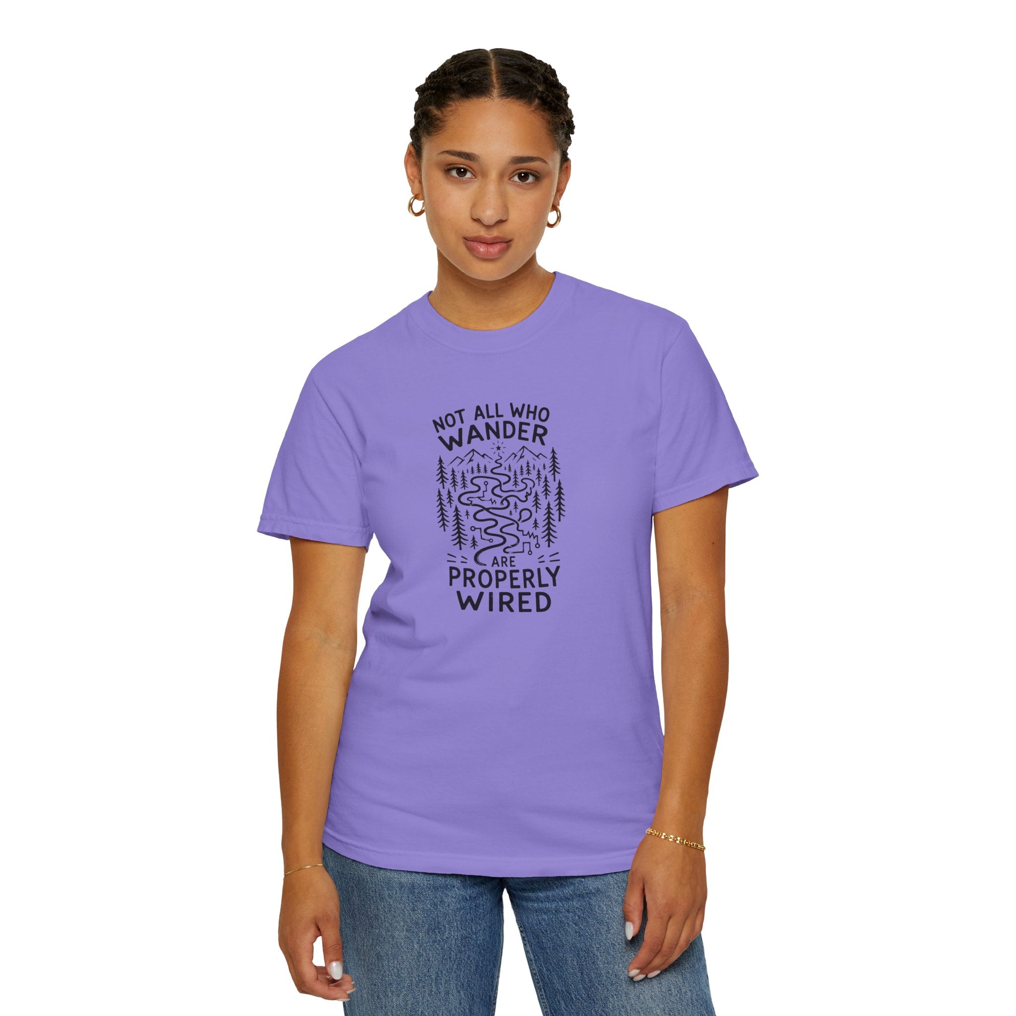 Not All Who Wander Are Properly Wired Epilepsy Awareness T-Shirt