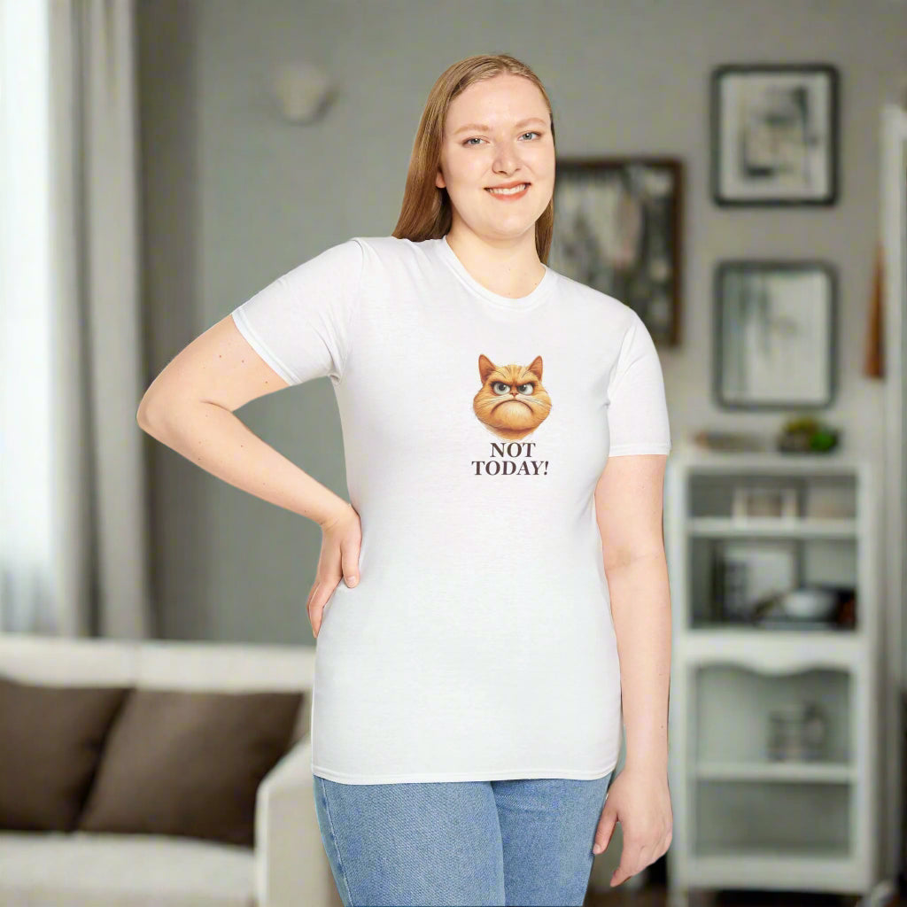 Sassy Not Today Cat T-Shirt, Fun Graphic Tee