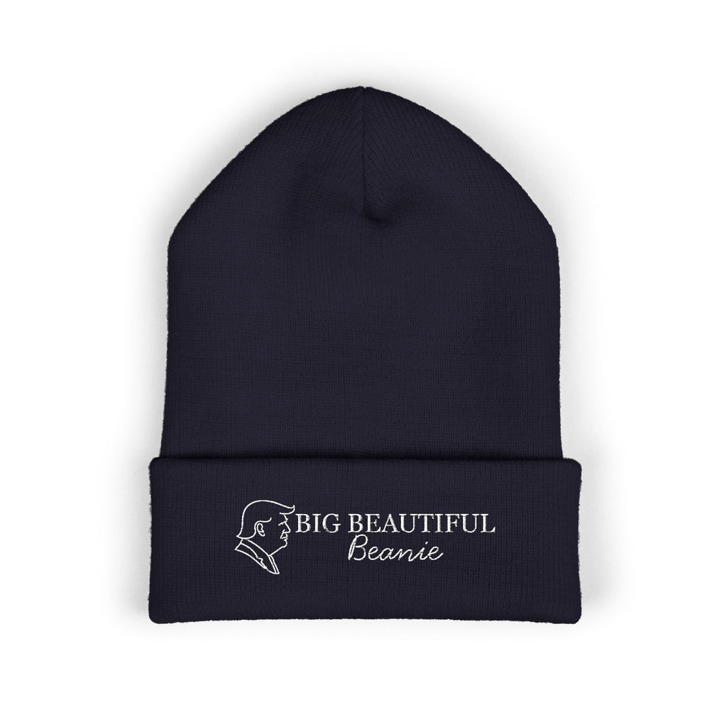 Big Beautiful Beanie — Embroidered Cuffed Knit Hat