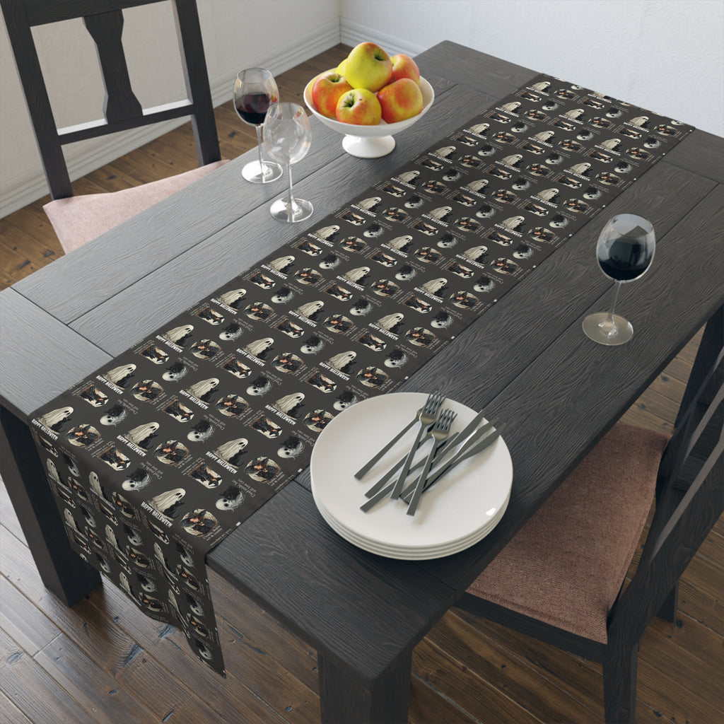 Cat-Themed Halloween Table Runner