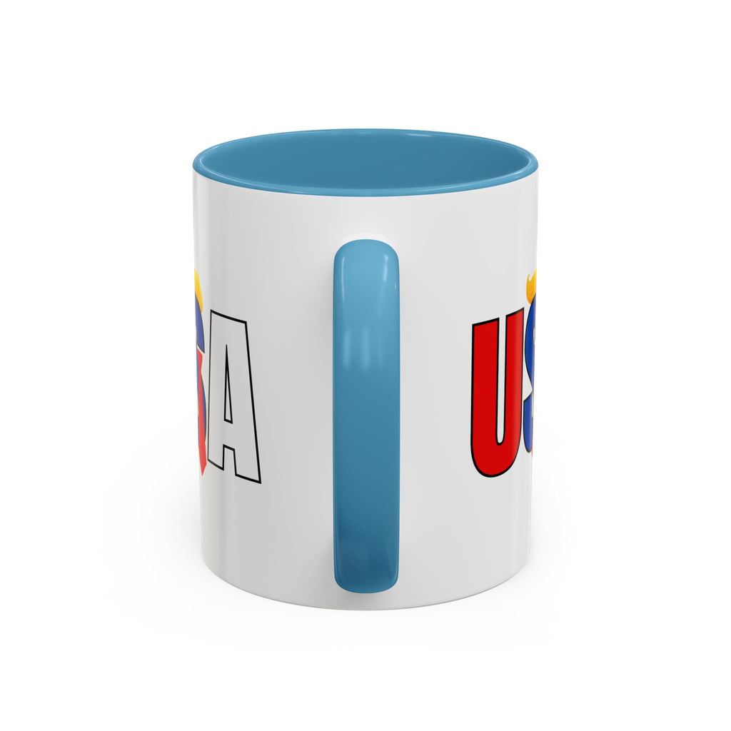 Trump USA Accent Coffee Mug Printify