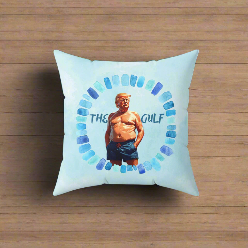 The Gulf and Trump Decorative Pillow, Home Decor
