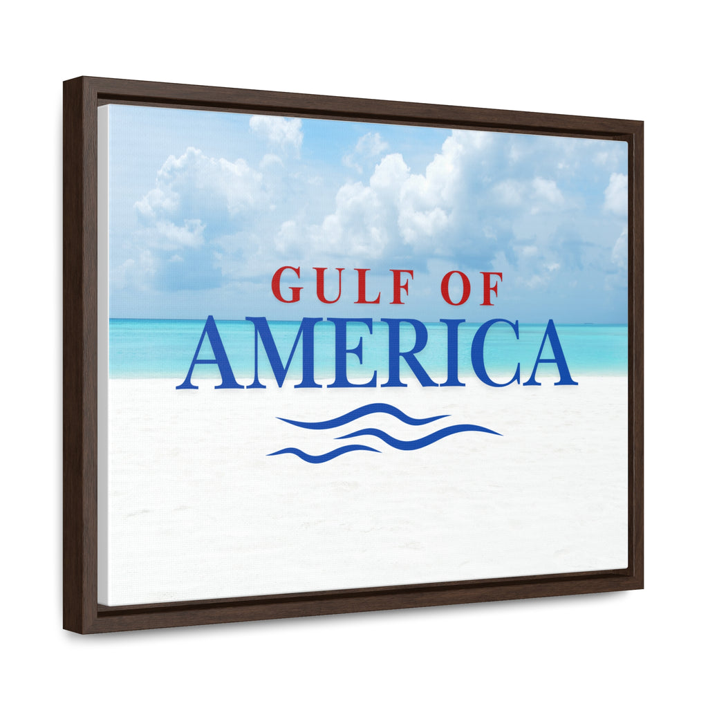 American Gulf Canvas Wrap - Coastal Wall Art for Beach Lovers
