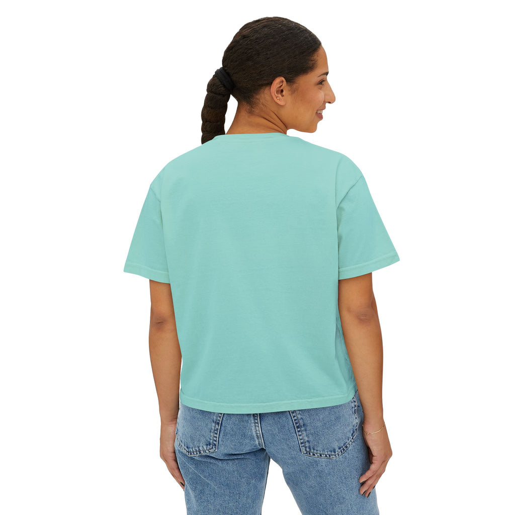 Neural Noise Boxy Crop T-Shirt | Abstract Brain Epilepsy Awareness Graphic Tee