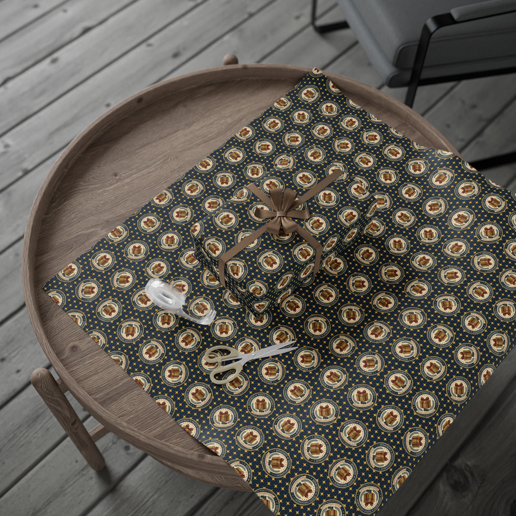 Department of Festive Containment Wrapping Paper Roll