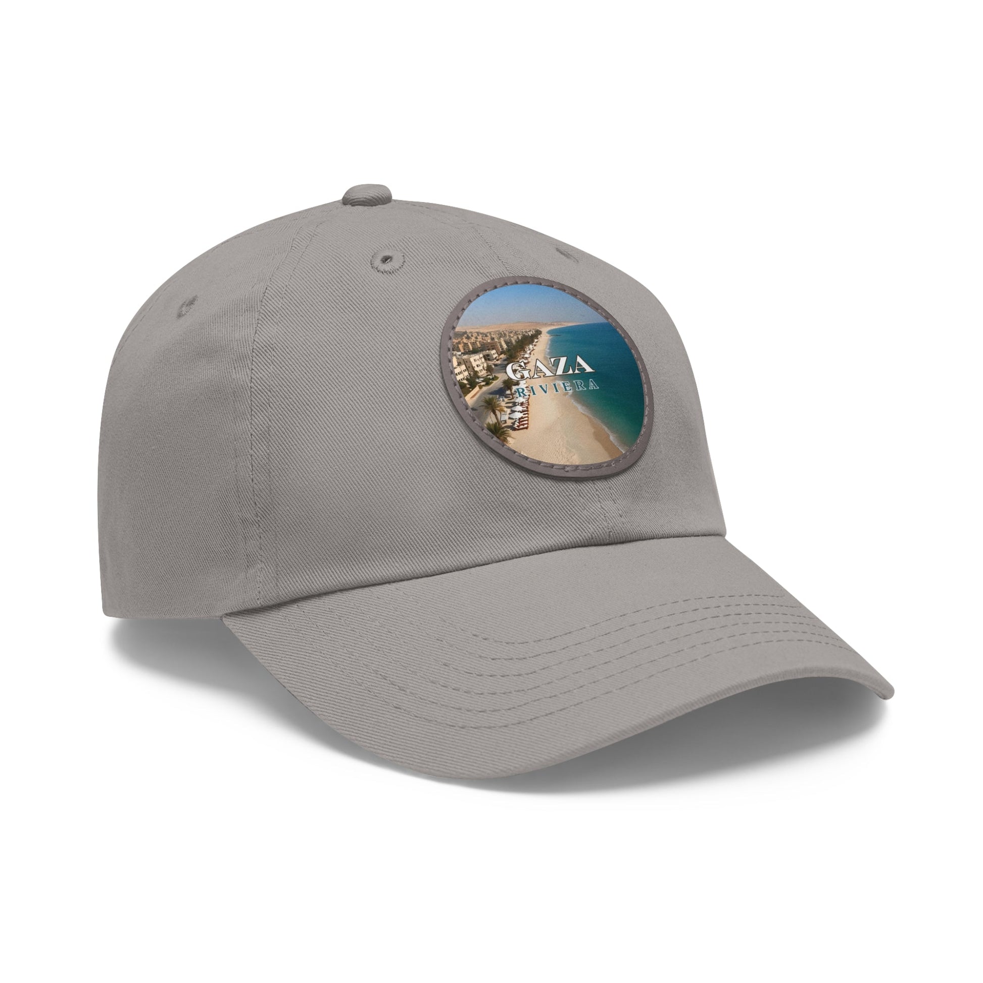 Gaza Riviera Dad Hat with Leather Patch Printify