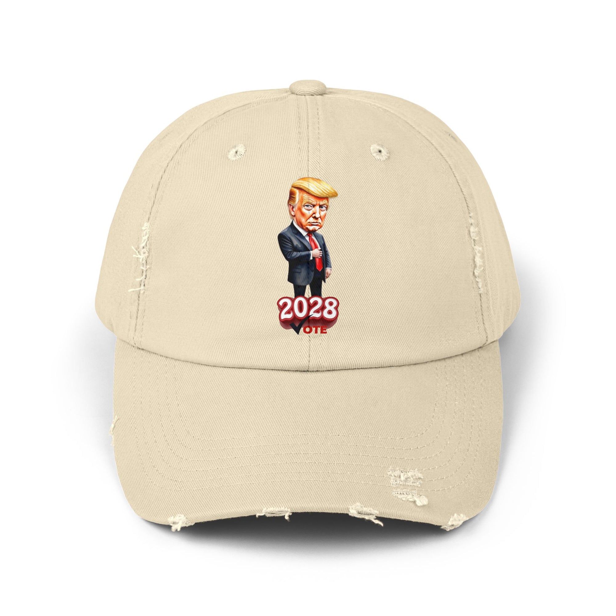 2028 Vote Distressed Unisex Cap - Fun Political Hat for Enthusiasts