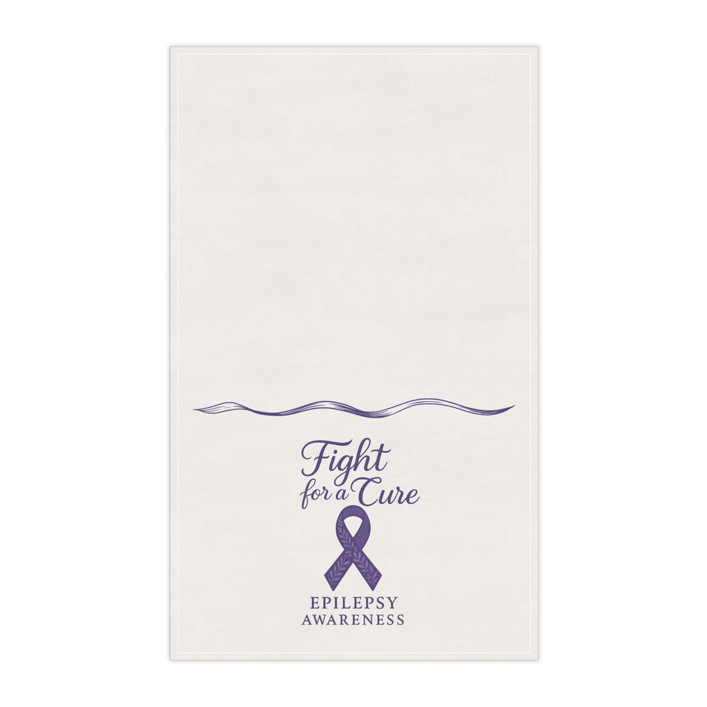 “Fight for a Cure” Epilepsy Awareness Tea Towel