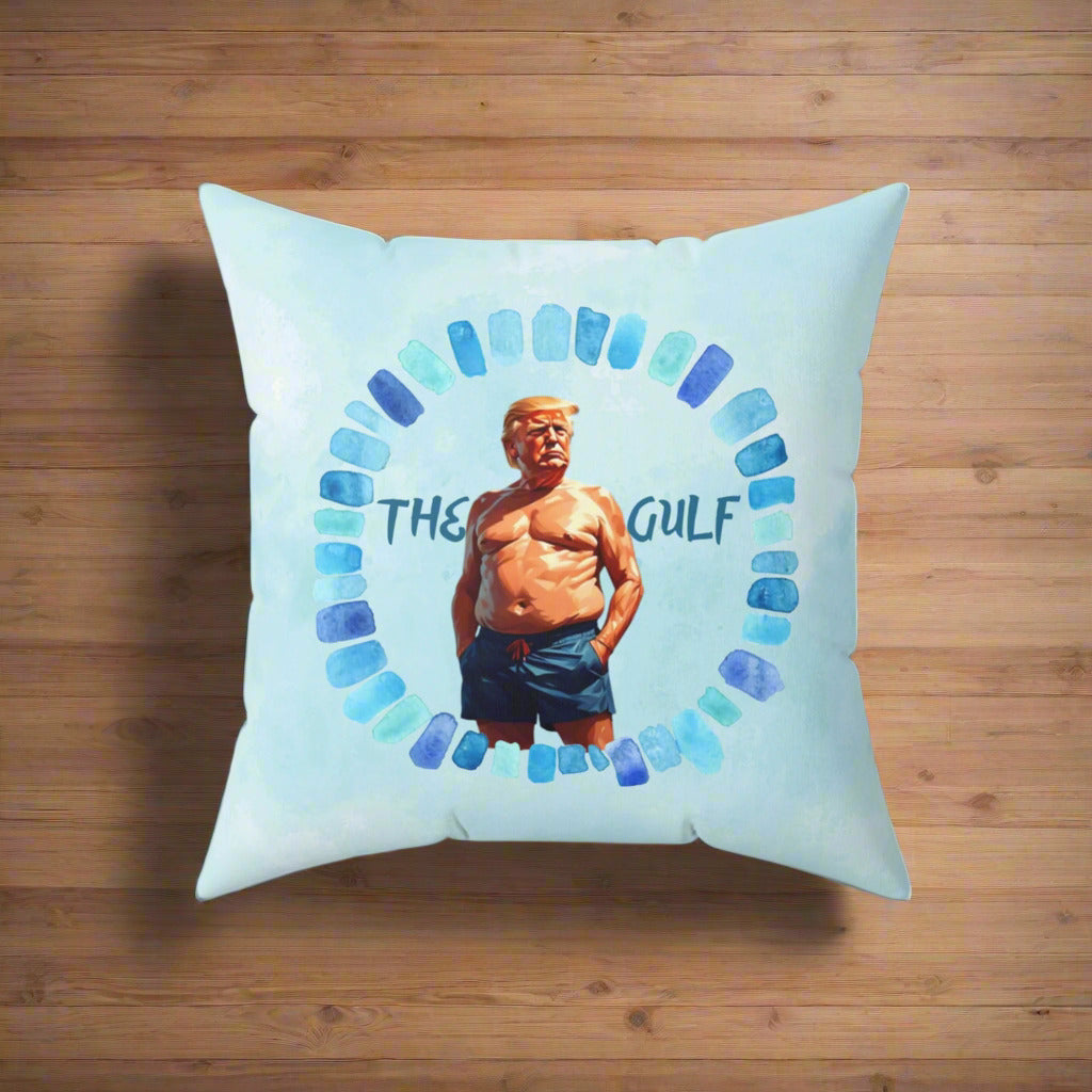 The Gulf and Trump Decorative Pillow, Home Decor