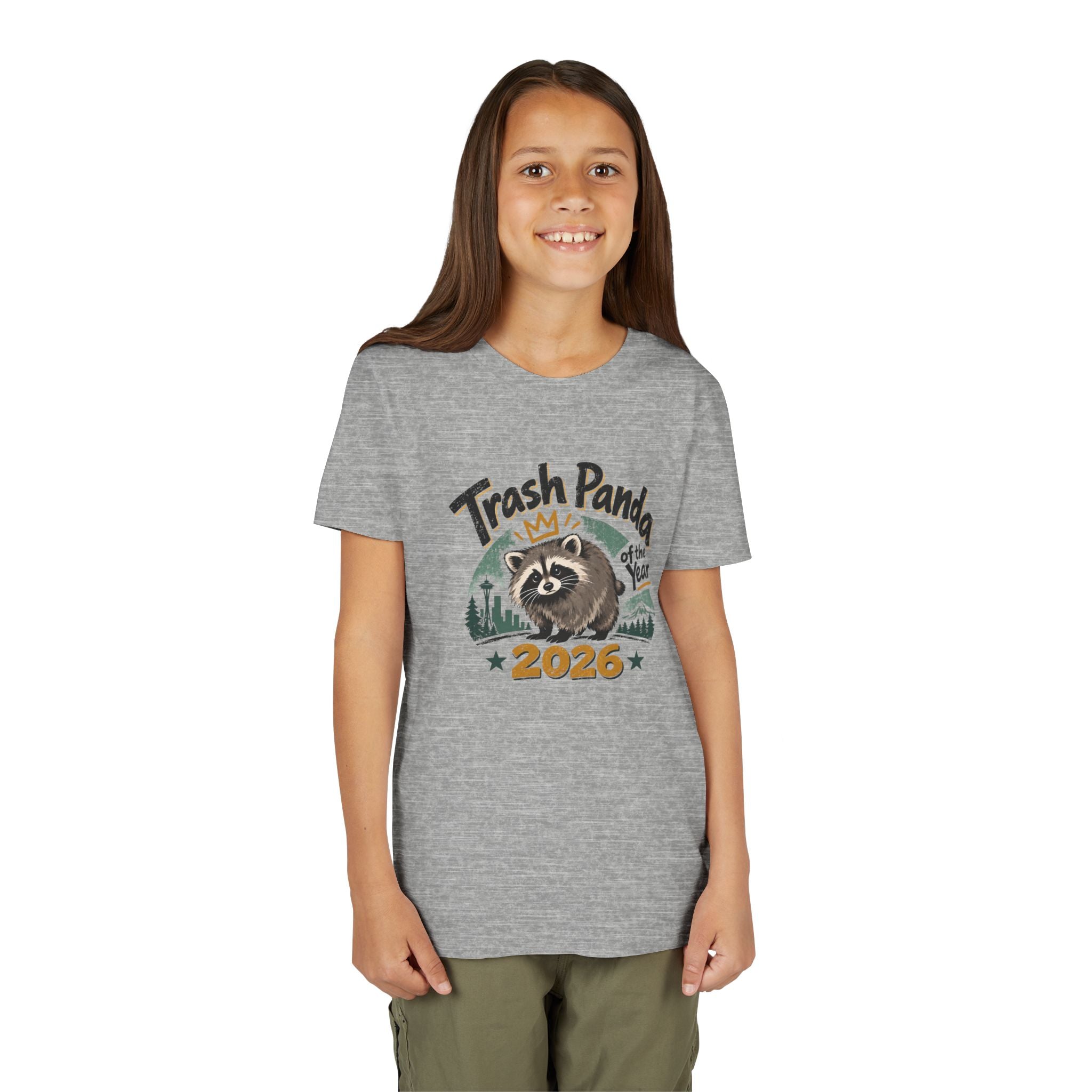 Trash Panda of the Year 2026 Youth T-Shirt | Jimothy-Inspired Raccoon Tee