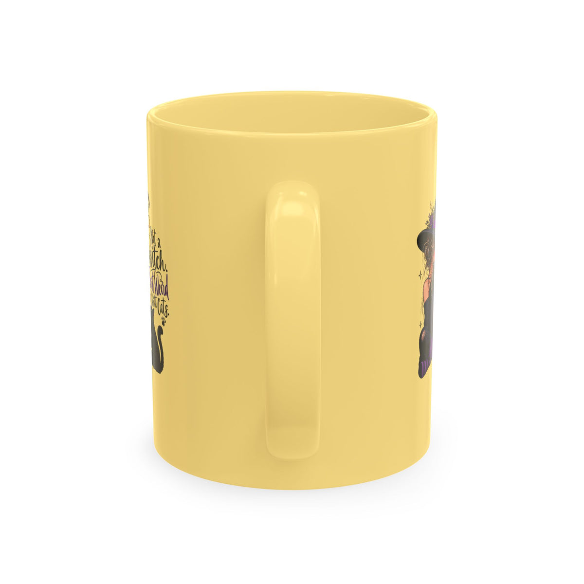 Not a Witch, Just Weird With Cats Halloween Coffee Mug