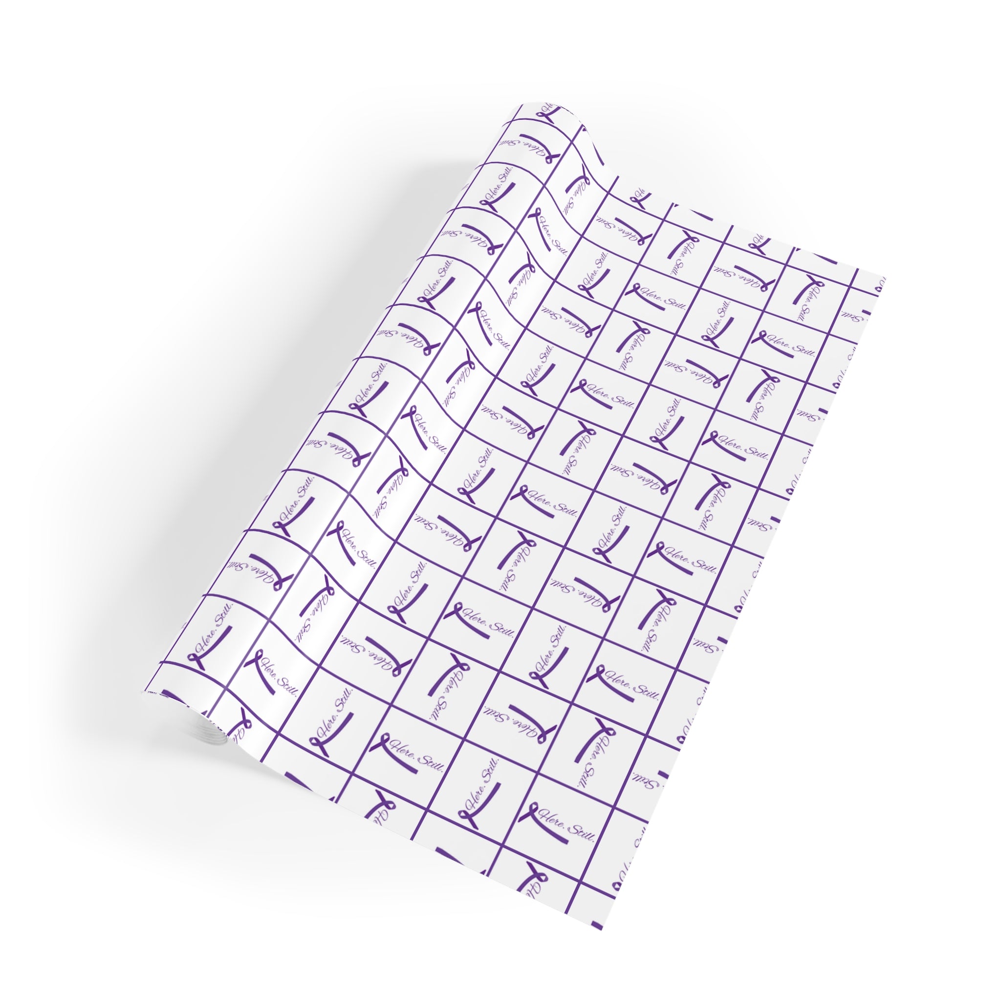 “Here. Still.” Wrapping Paper — Elegant Epilepsy Awareness Gift Wrap