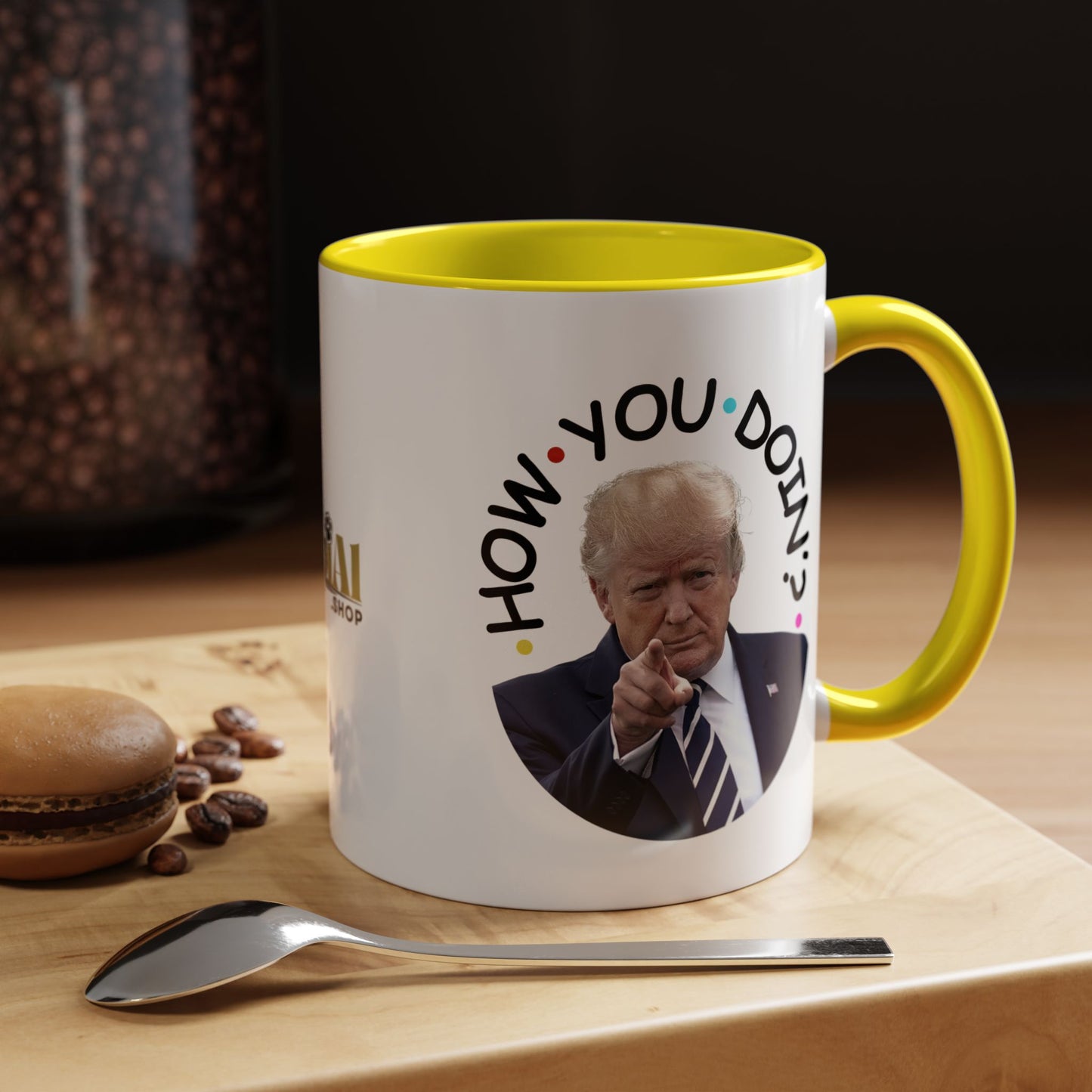 Funny Accent Coffee Mug - "How You Doin'?" - Perfect Gift for Trump Fans