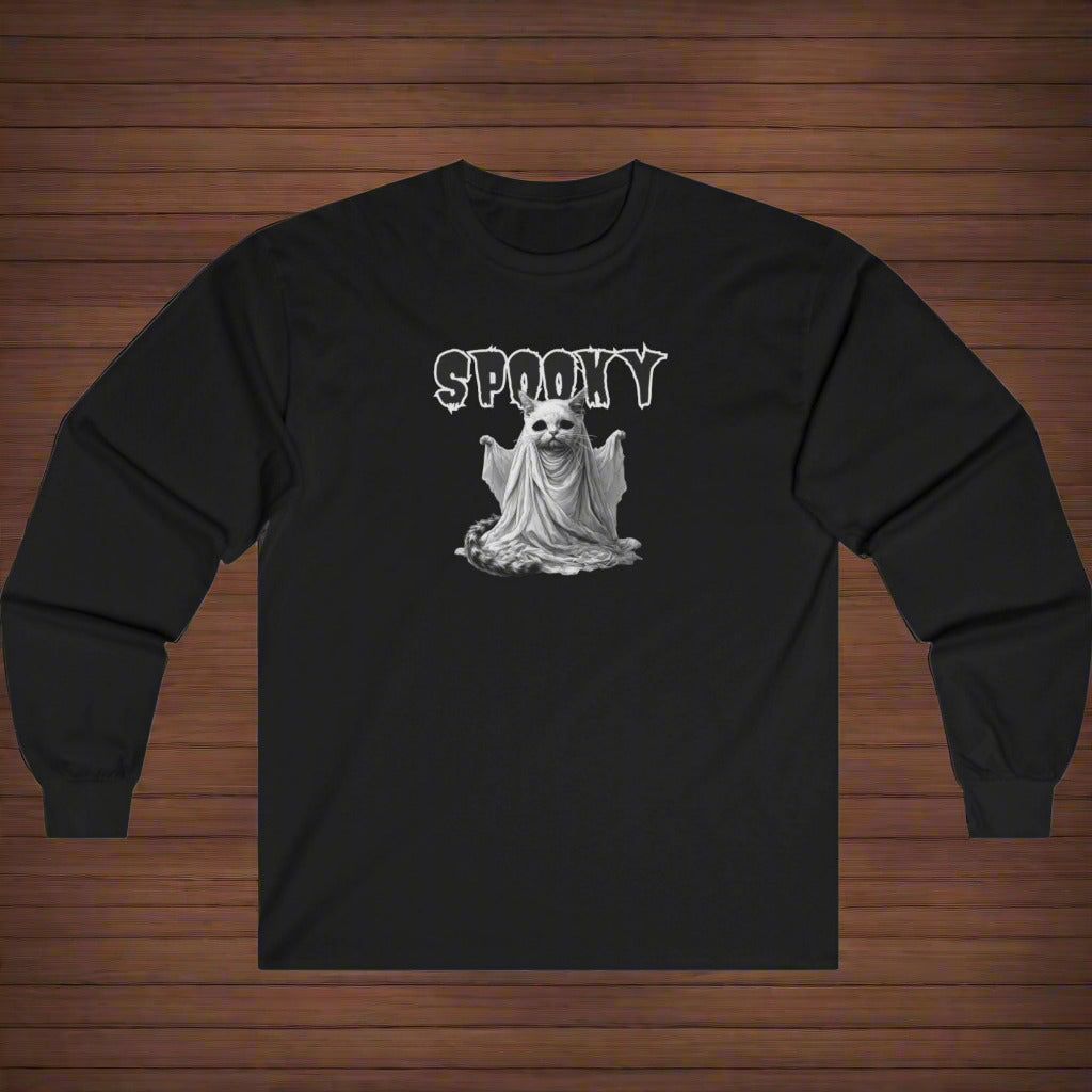 Spooky Long Sleeve Tee, Halloween Shirt