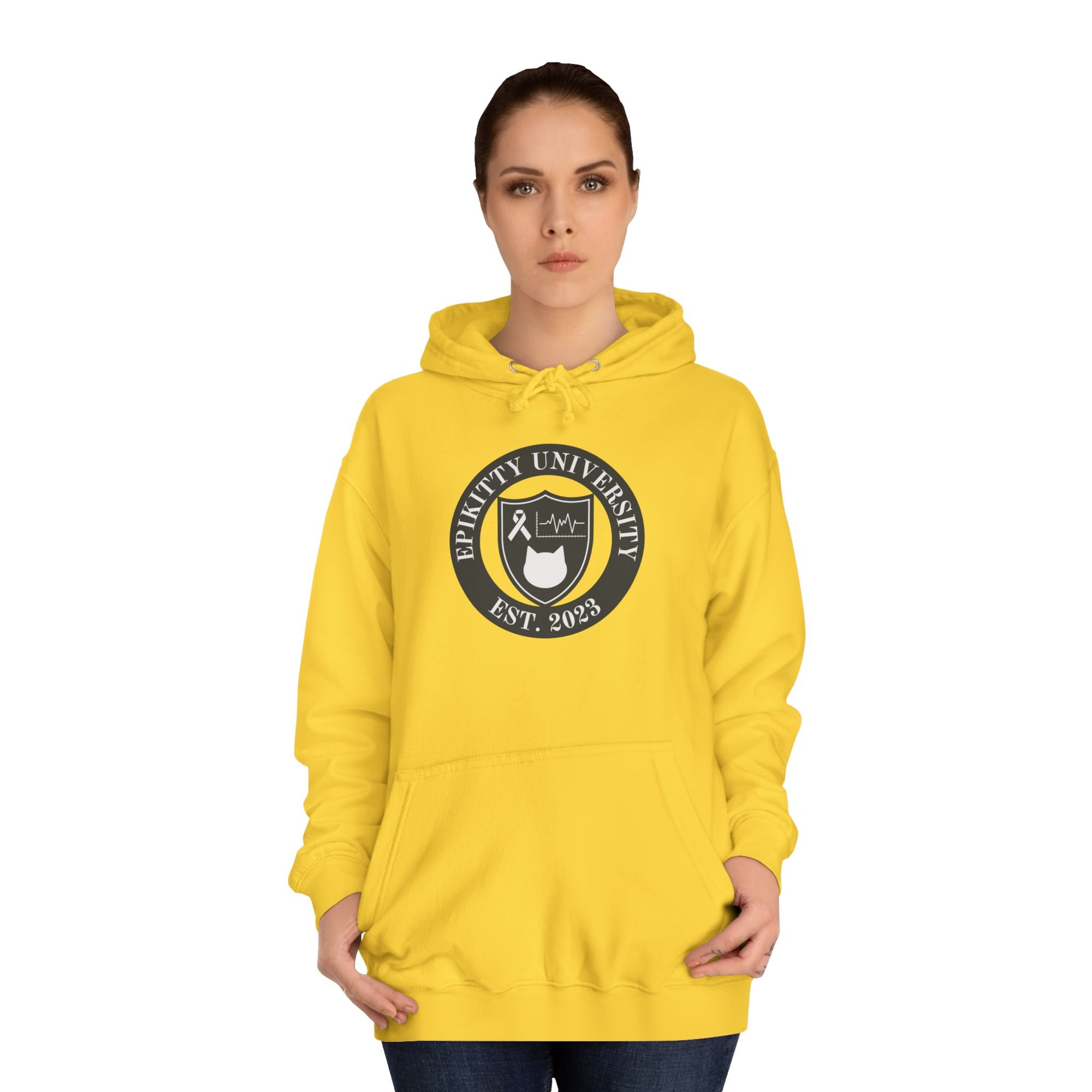 EpiKitty University Unisex College Hoodie - Hoodie - Epileptic Al’s Shop