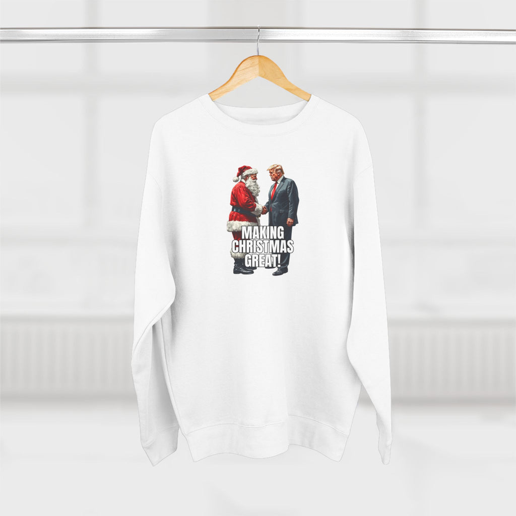 Funny Make Christmas Great Unisex Crewneck Sweatshirt