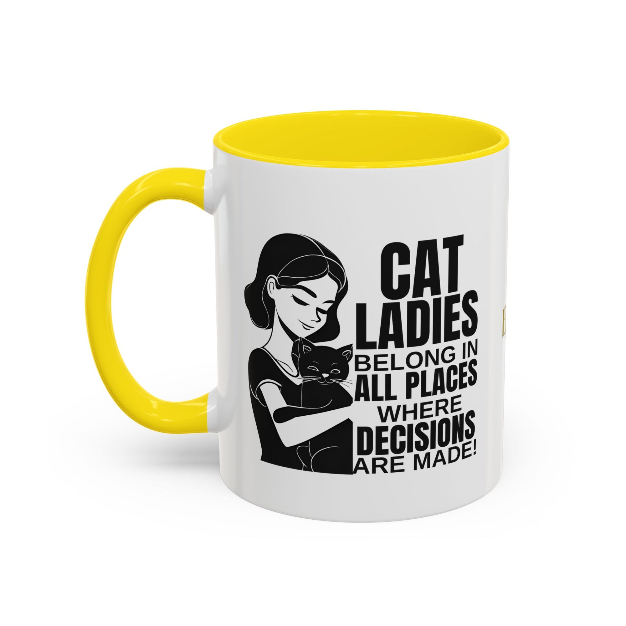 Cat Ladies Belong Accent Mug