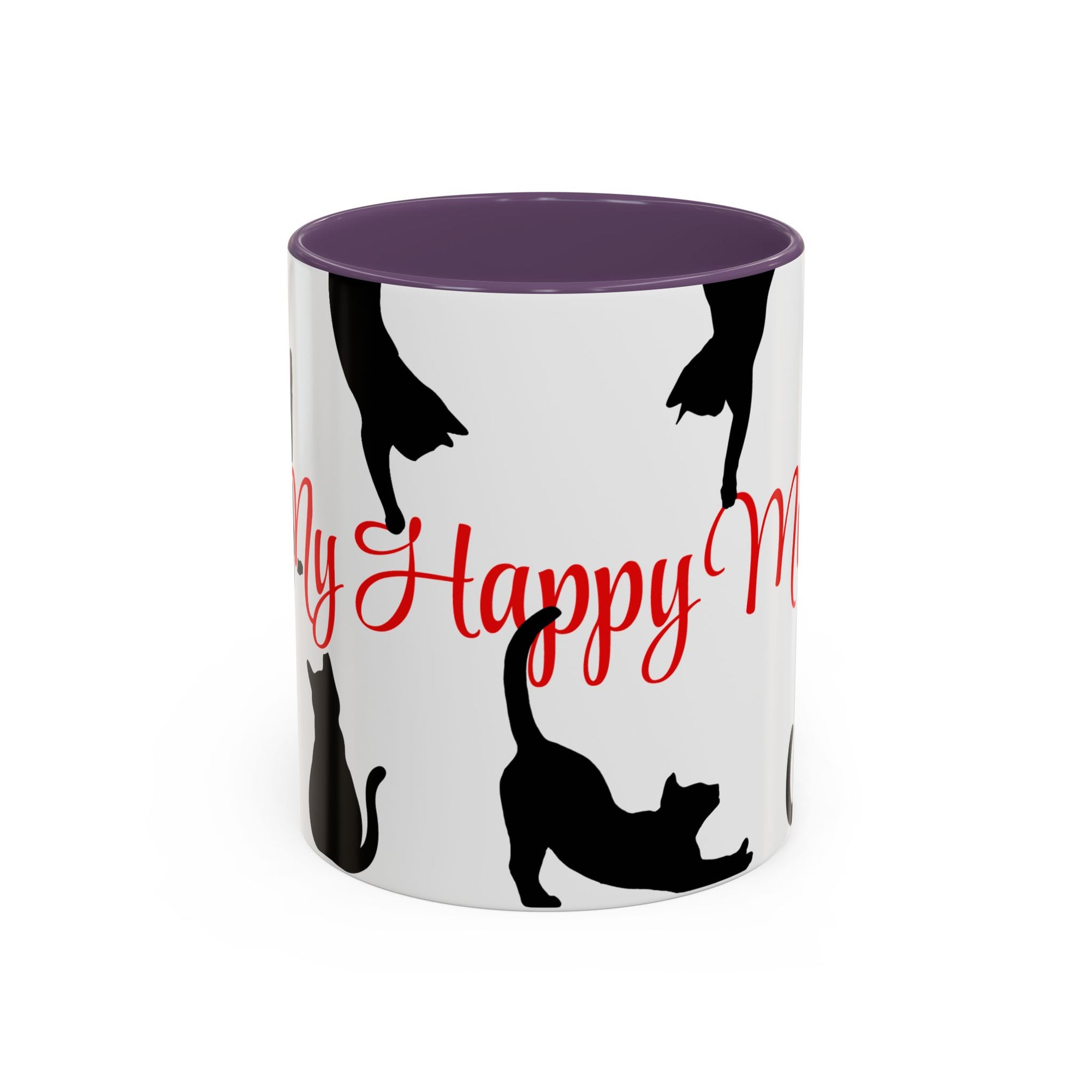 Silhouette Cat Lovers Accent Mug