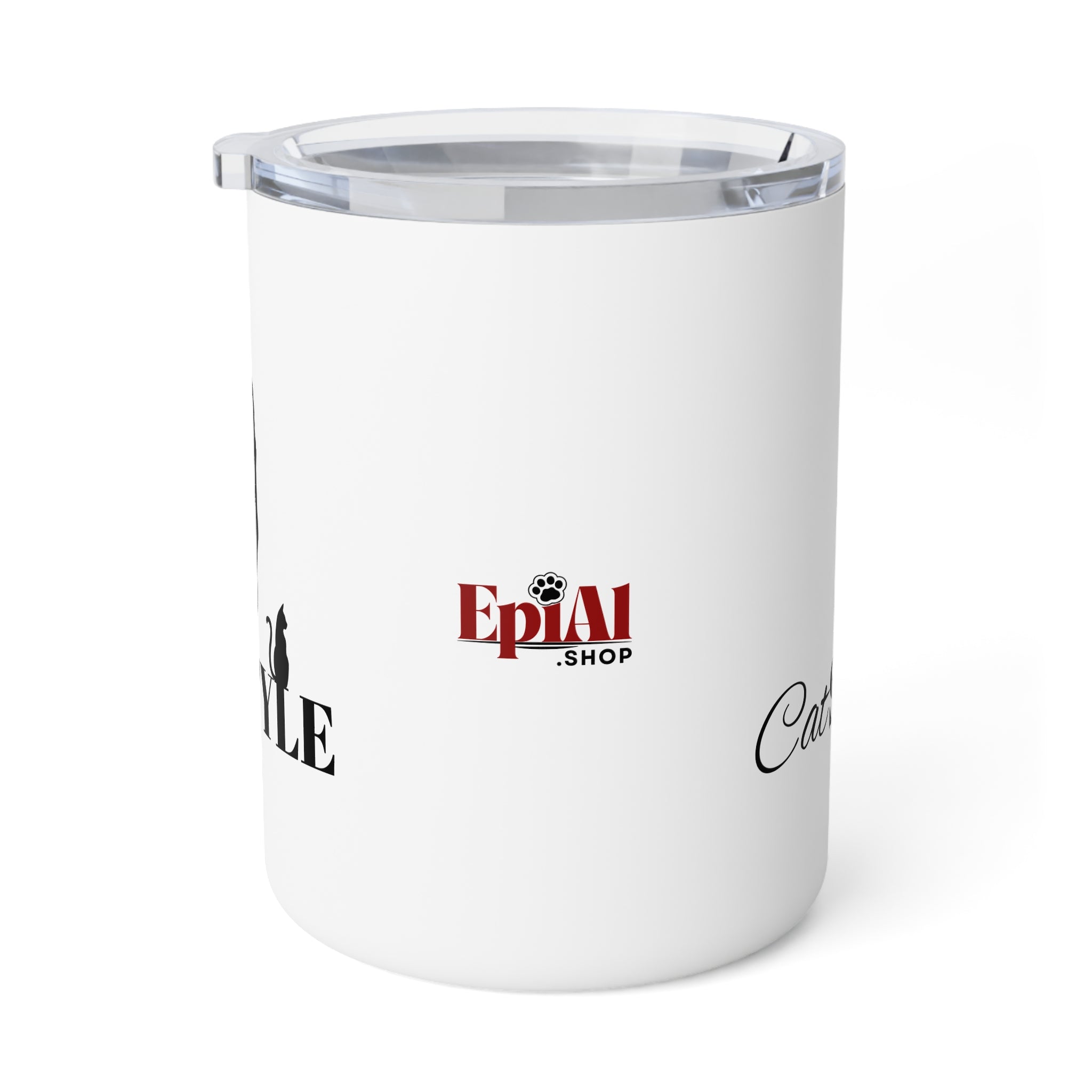 Photo depicting the ​Cat Style Insulated Coffee Mug, 10oz from EpiAl's Shop.