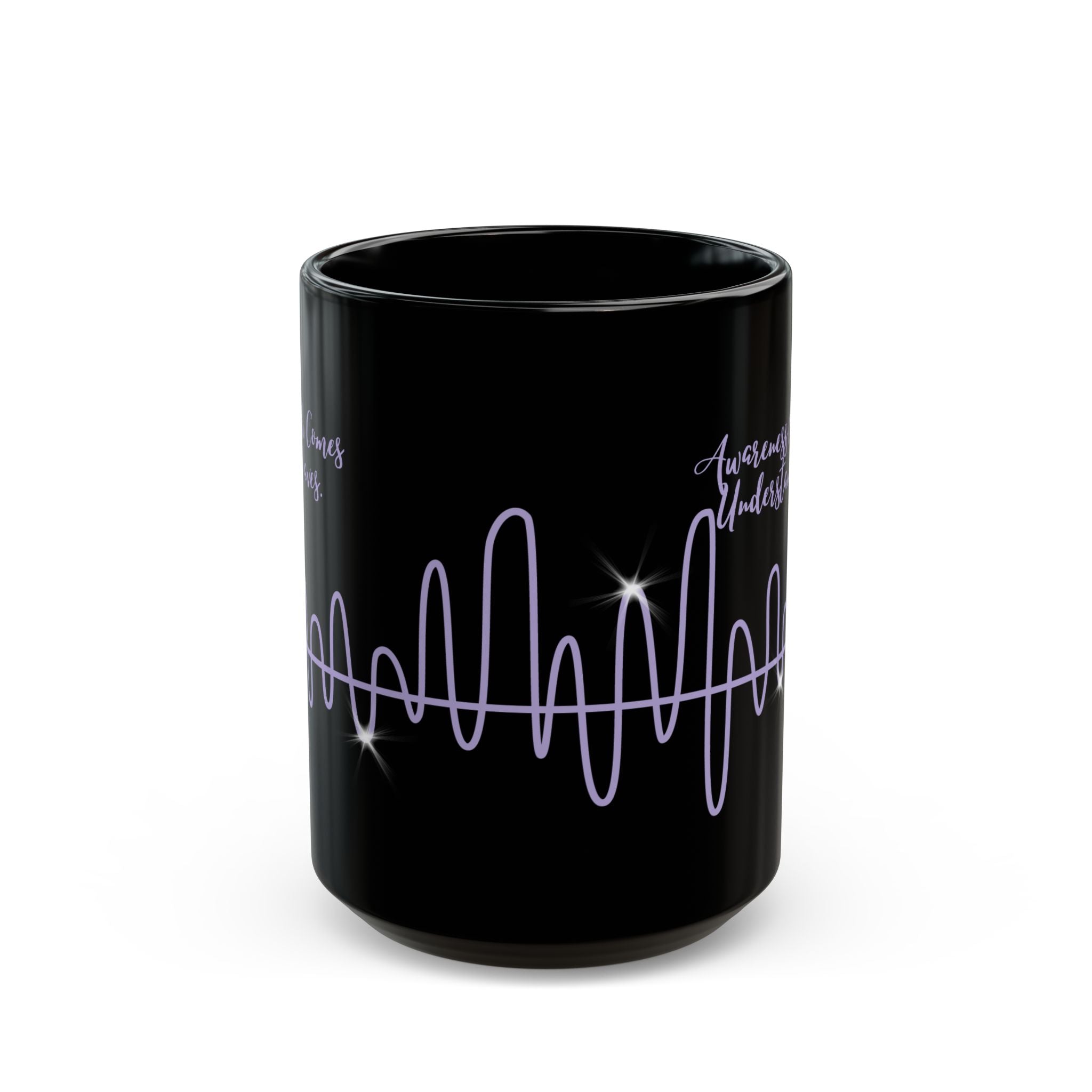 “Waves of Strength” Black Awareness Mug – 11oz & 15oz
