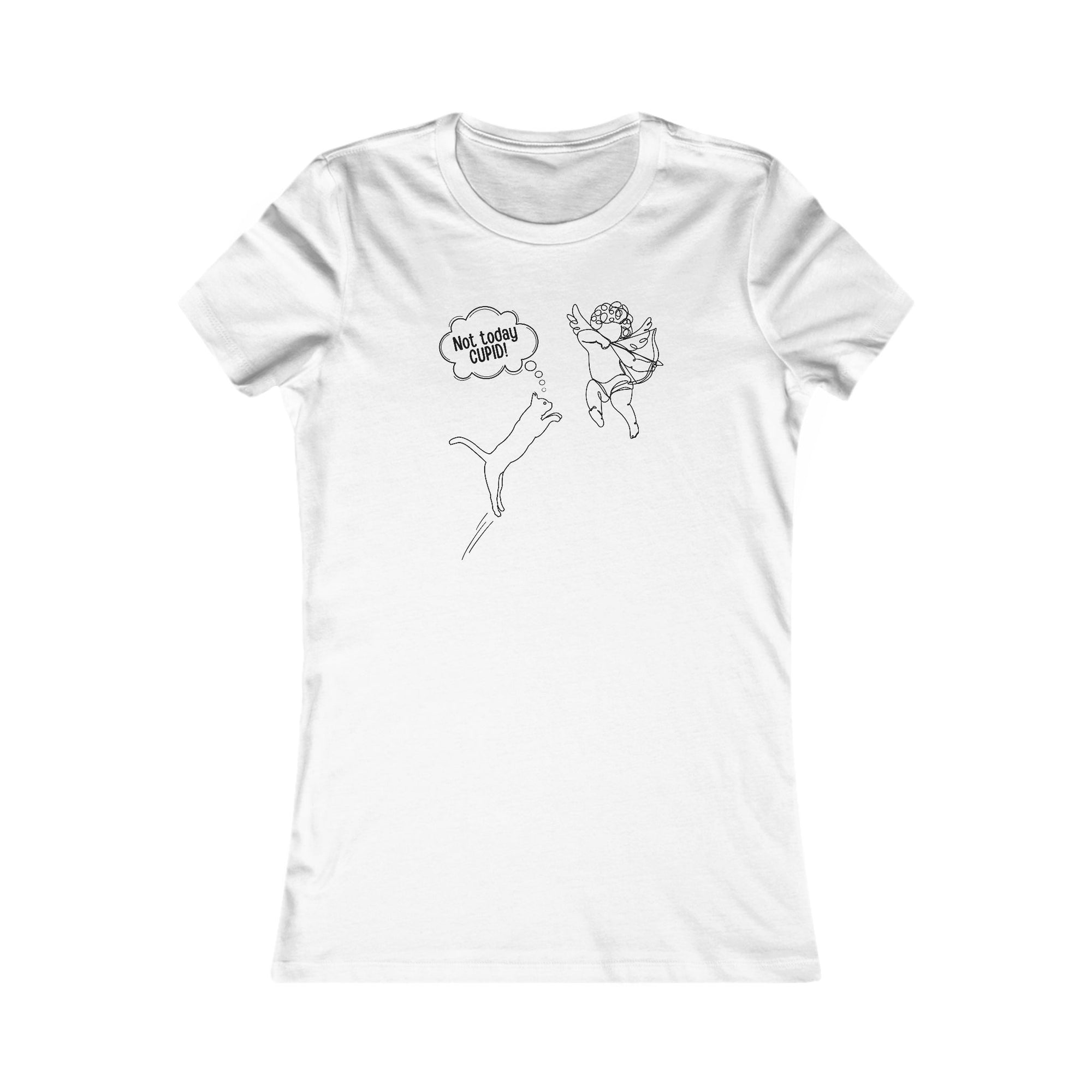 Not Today Cupid Valentines Day Women's Favorite Tee