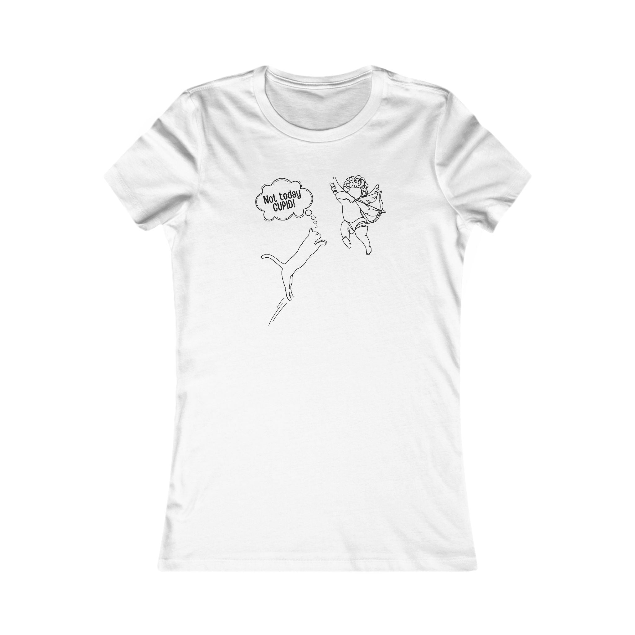 Not Today Cupid Valentines Day Women's Favorite Tee - EpiAl's Shop